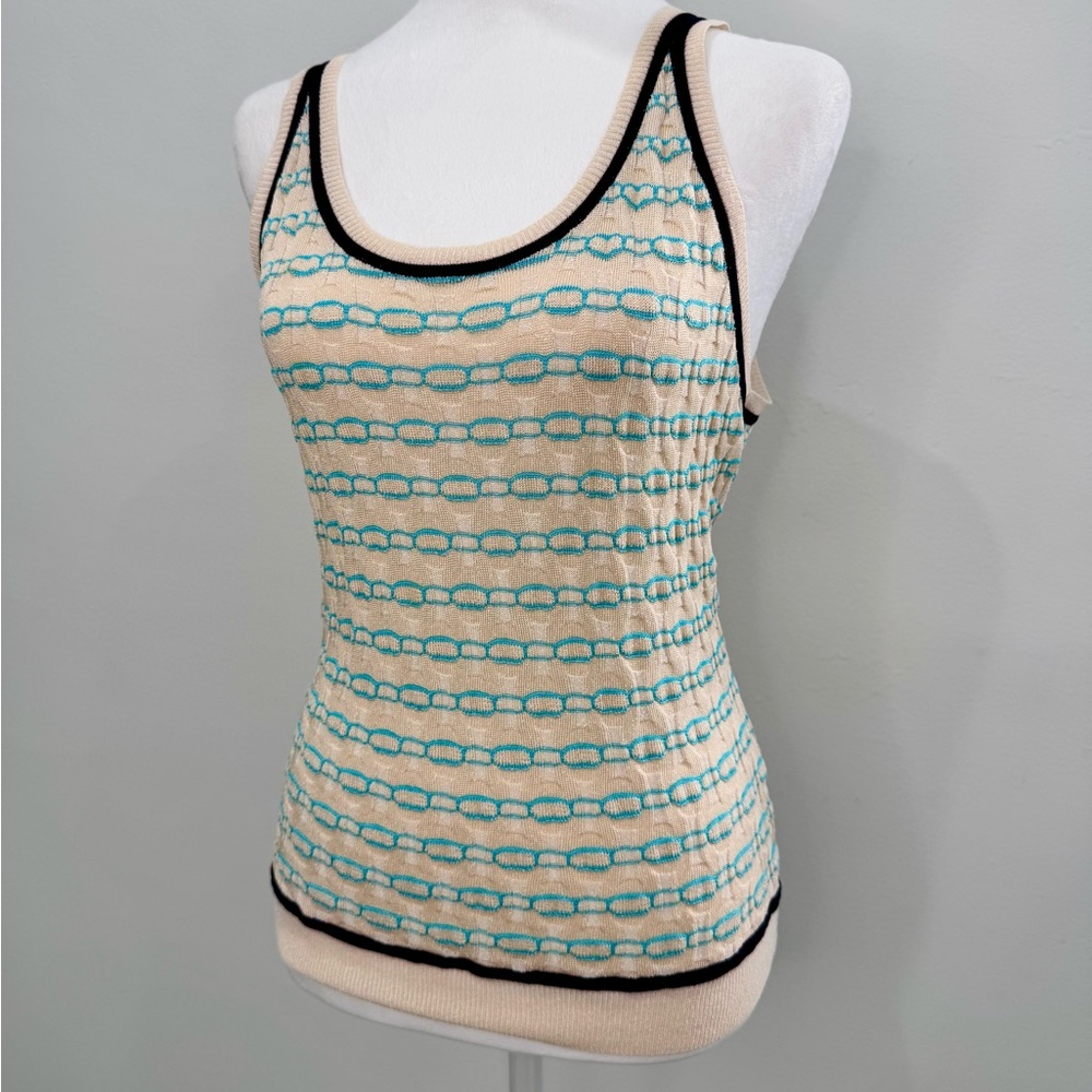 RARE DESIGNER Vintage Missoni Knit Tank Top